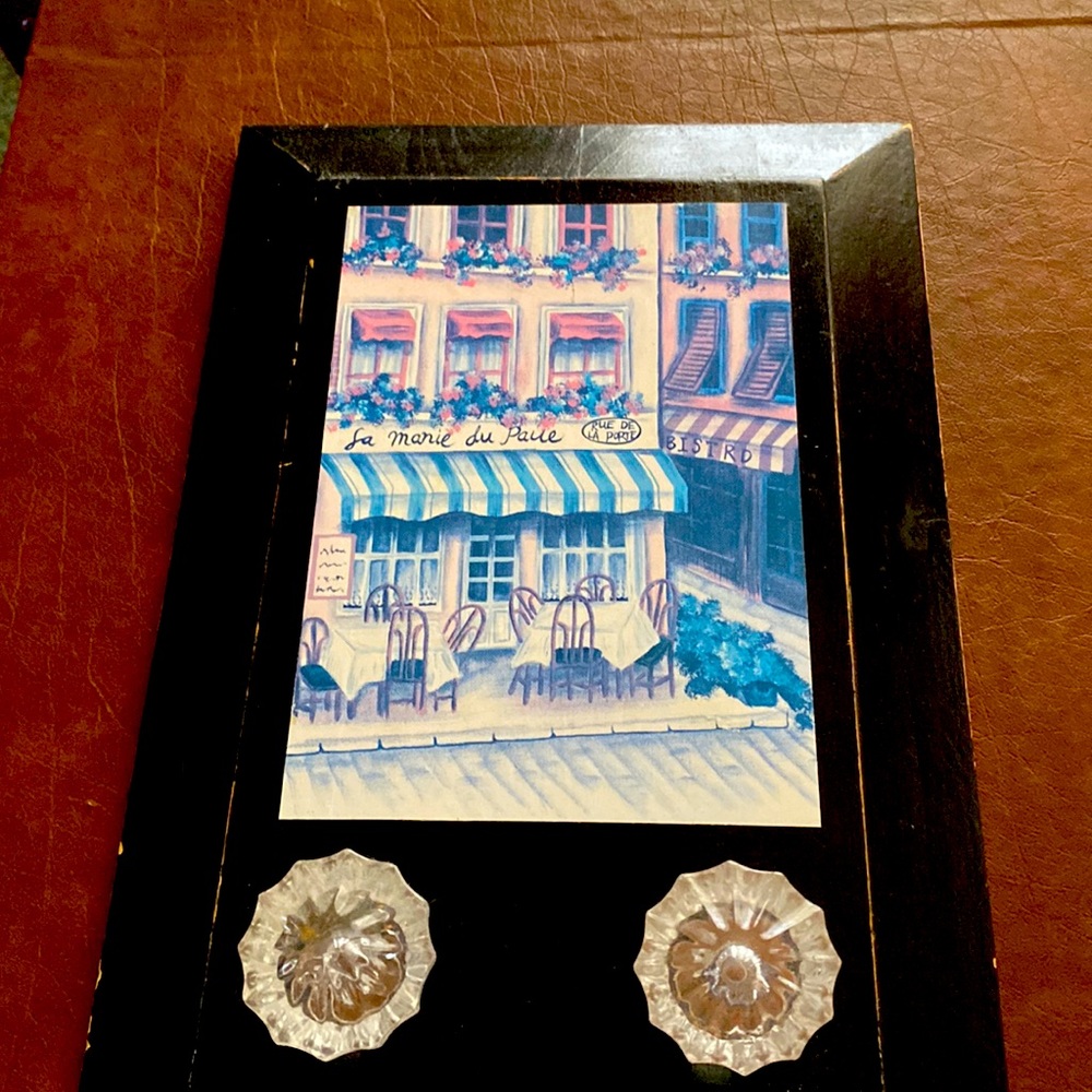 French style art decor with two knobs